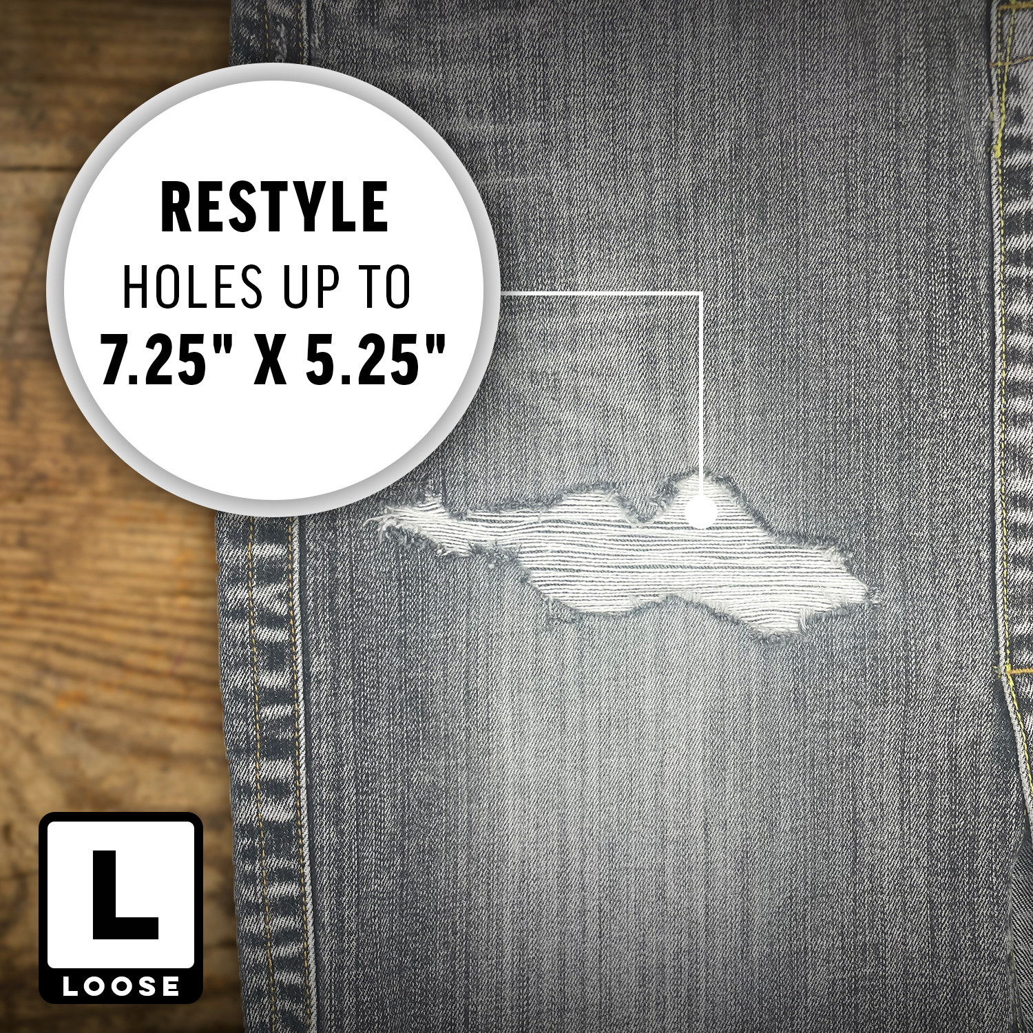  Customer reviews: Distressed Jean Patch